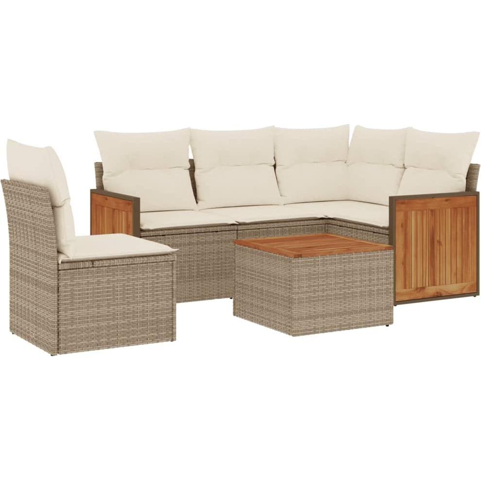 VidaXL, Gartenlounge, 10-tlg. Garten-Lounge-Set mit Kissen