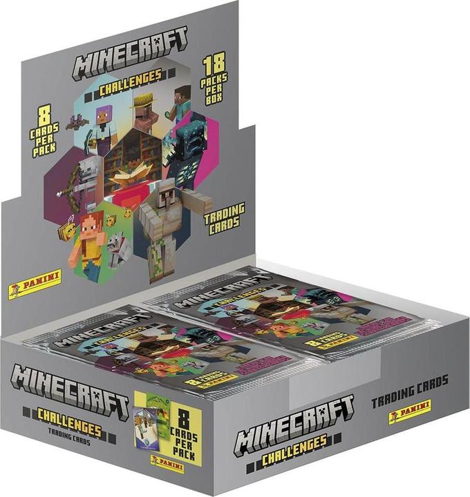 Panini Minecraft - Challenges Trading Cards Flow Packs Display (18) (Englisch, Booster Display)