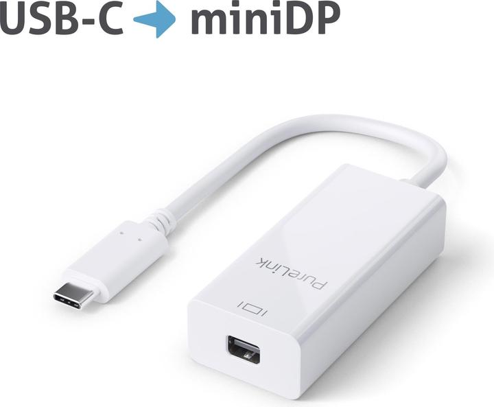 Produktbild Purelink Premium Adapter USB Typ-C-Mini DP (Mini DP, 19 cm)