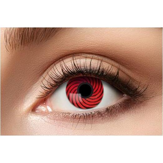 Eyecatcher, Farbige Linsen, Kontaktlinsen Red Spiral (Rot)