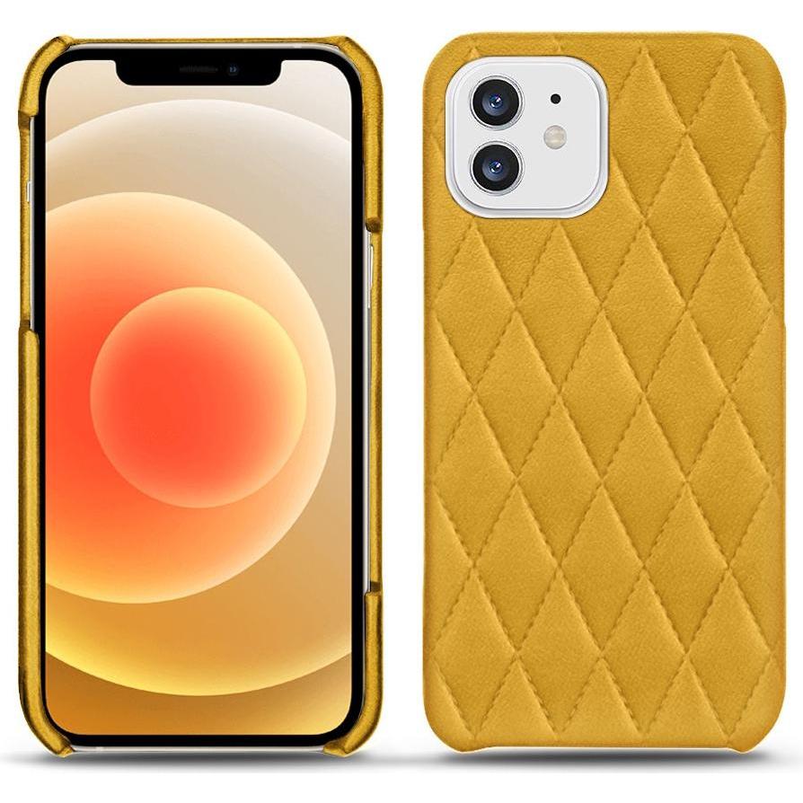 Noreve Lederschutzhülle (Apple iPhone 12), Smartphone Hülle, Orange