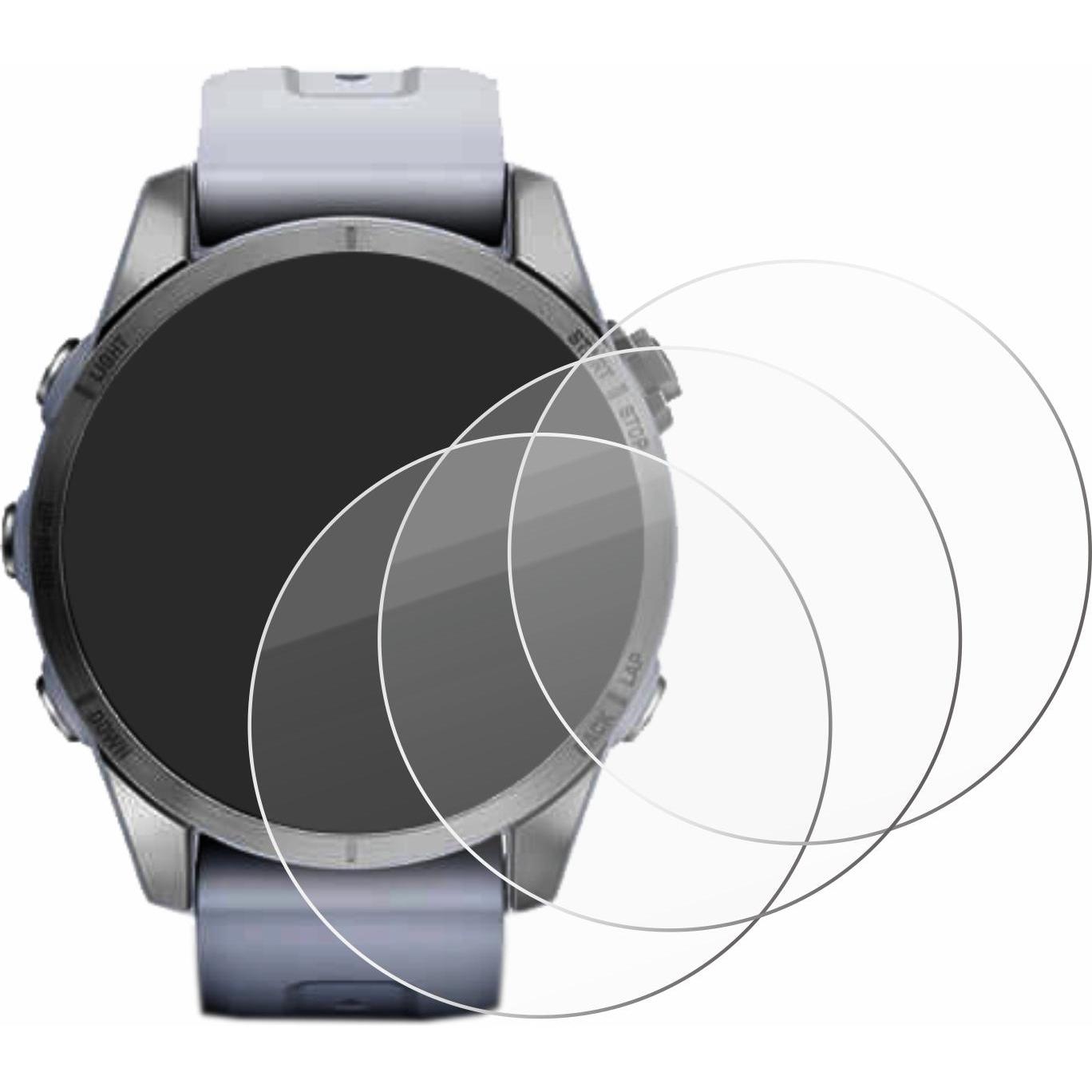 Thumbnail - Savvies Panzerglas Hartglas Displayschutz, Smartwatch Schutzfolie, Transparent