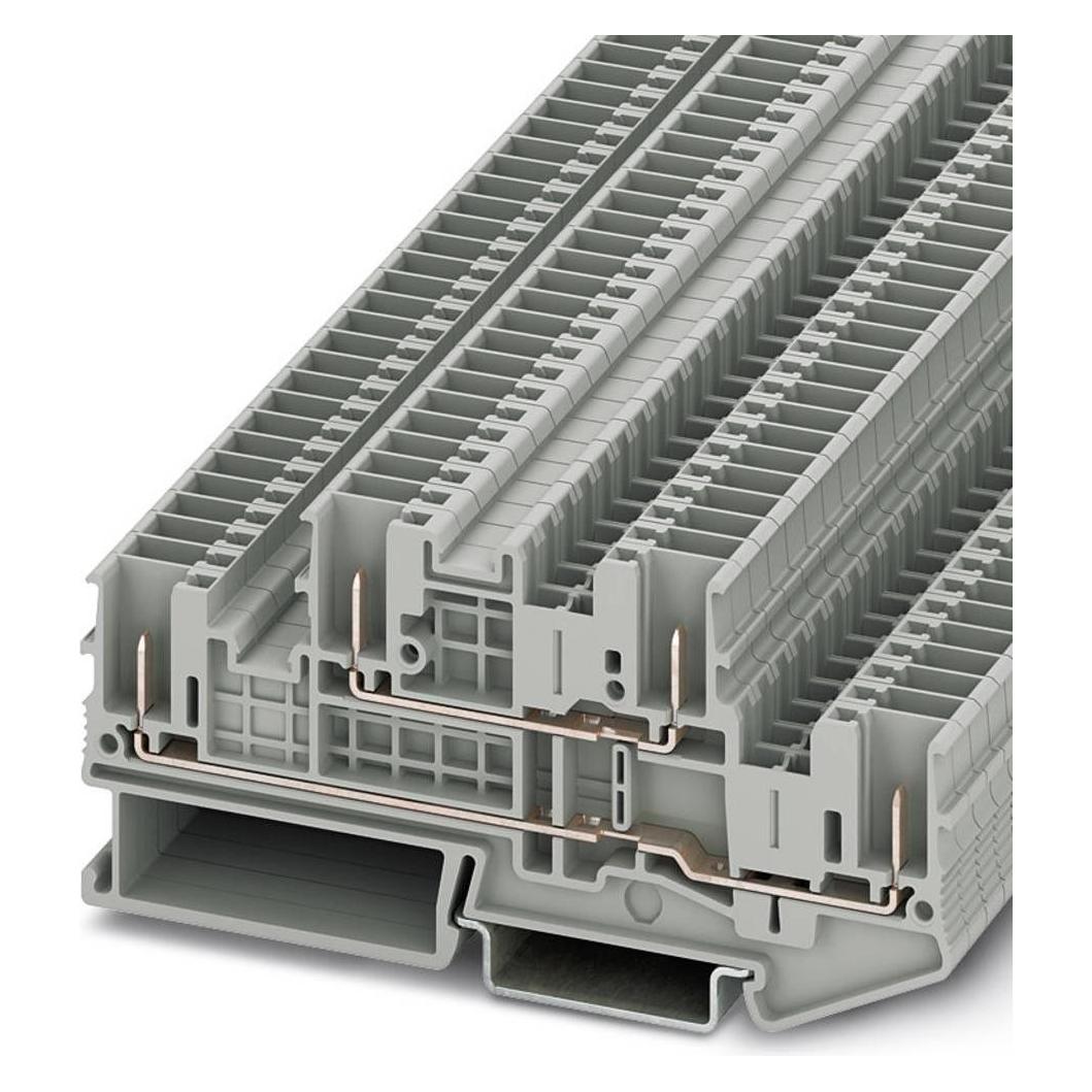 Phoenix Contact Grigio Double Level Terminal Block 3061486, Accessori Di Elettronica + Alloggiamento,