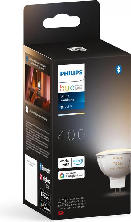 Image du produit Philips Hue White Ambiance (GU5.3, 5.10 W, 400 lm, 1 x, G)