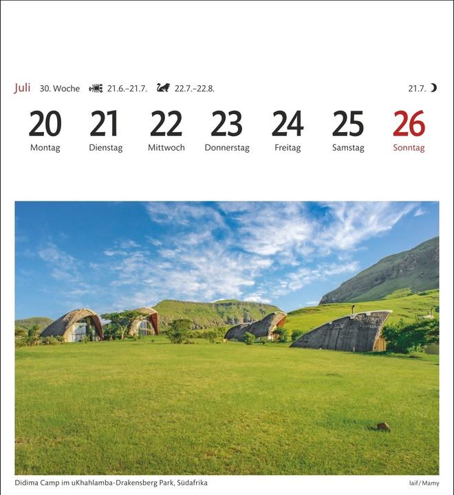 Produktbild Harenberg Traumziele Sehnsuchtskalender 2026 - Wochenkalender mit 53 Postkarten