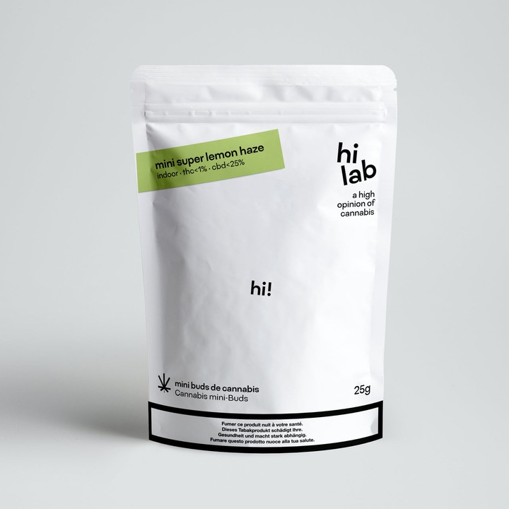Image du produit Hi Lab Mini buds | Super Lemon Haze (25 g, Intérieur)