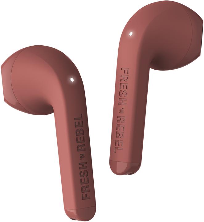 Productafbeelding Fresh'N Rebel n Rebel - Twins Core - Echte draadloze oordopjes - Safari Red (Geen ruisonderdrukking, 6 h, Draadloze)