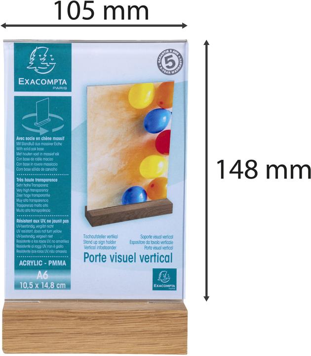 Image du produit Exacompta Présentoir de table (A6)