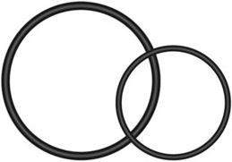 Actual product image Garmin O-rings for Aero-Kombi handlebar mount