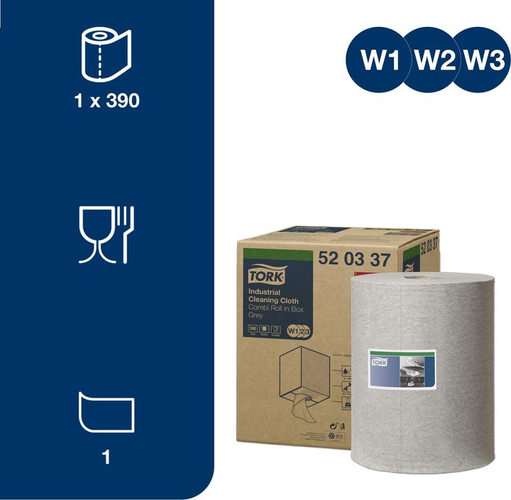 Actual product image Tork Cleaning Cloth Grey 1x390 (1 x)