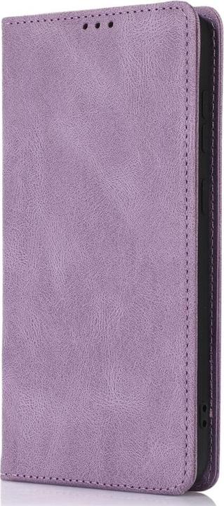 Actual product image Cover-Discount Vintage flip case cover purple (Samsung Galaxy S24)