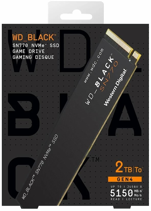 Actual product image WD Black SN770 (2000 GB, M.2 2280)
