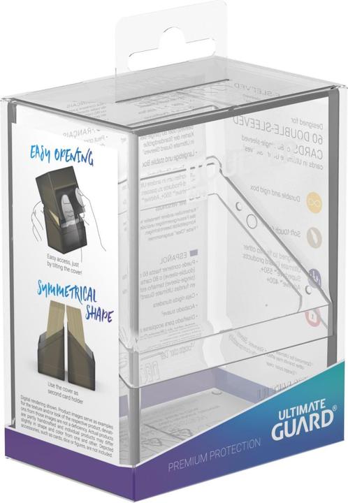 Actual product image Ultimate Guard UGD010887 - Boulder - 60+ Deck Case, Standard Size, Transparent