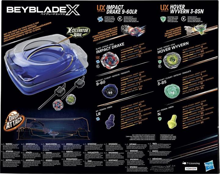 Immagine prodotto Hasbro Beyblade X Drop Attack Battle Set (Tedesco)
