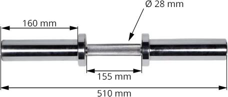 Image du produit Fitcom Barre d'haltère court 50mm