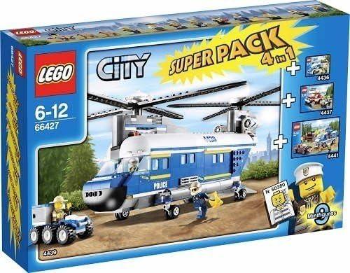 Produktbild LEGO Polizei Hubschrauber 4 in 1 Superpack (66427, LEGO City)