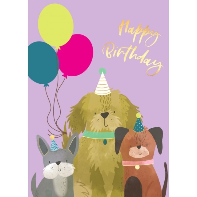 Produktbild Cart Geburtstagskarte Happy Birthday Hunde (1 Stk.)