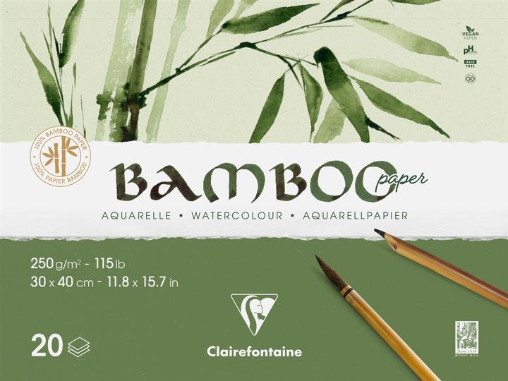 Immagine prodotto Clairefontaine Blocco di bambù (250 g/m², 72x)