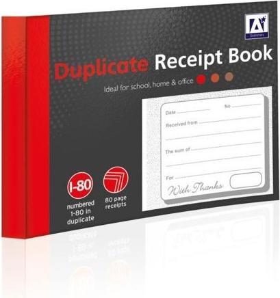 Produktbild A Star Quittungsbuch Duplicate (13 x 11 cm)