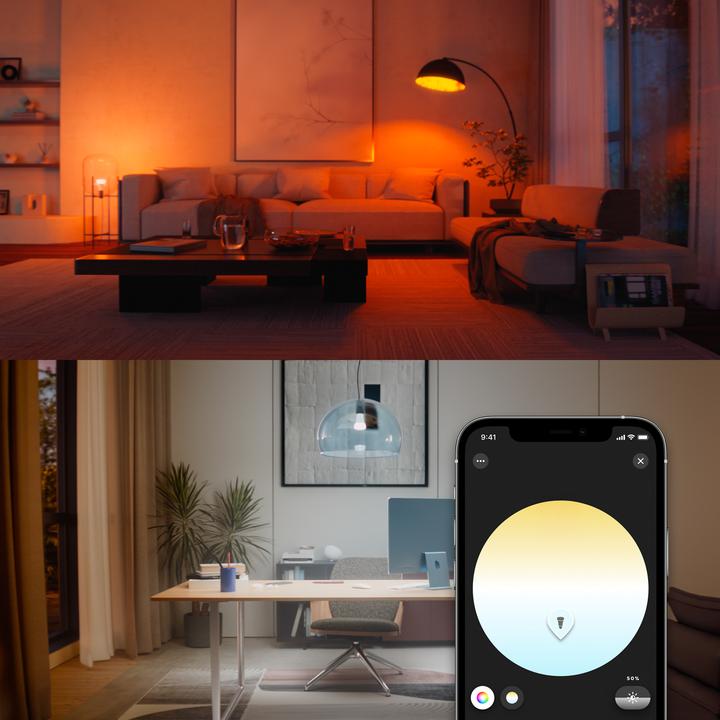 Productafbeelding Philips Hue Tint Wit Kleur Sfeer (E27, 9 W, 1100 lm, 2 x, F)
