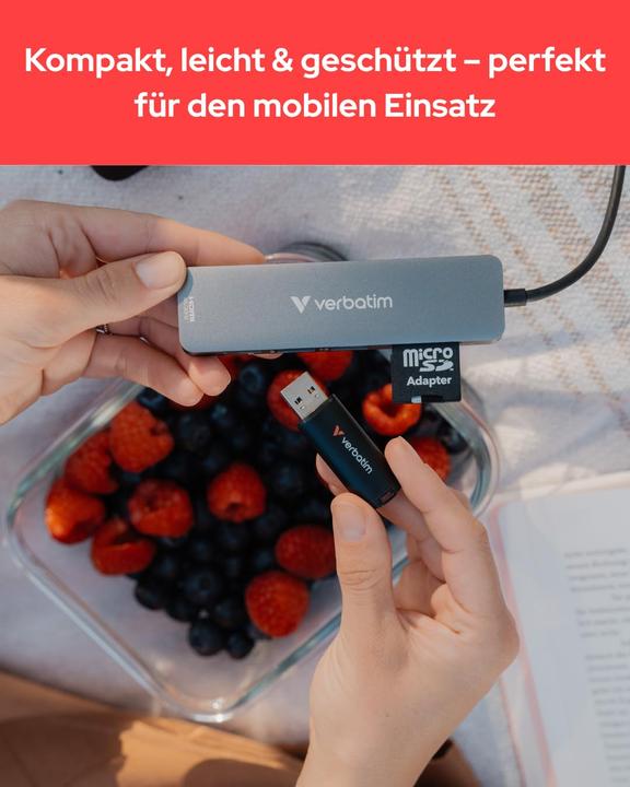 Image du produit Verbatim V200 Metal USB 3.2 64GB Aluminium, r/w 80/200MBs 30211 (64 Go, USB-A)