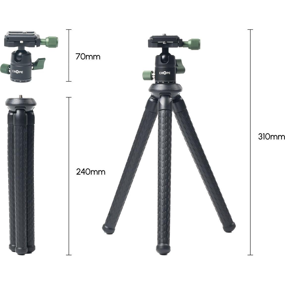 C-Rope Creatorpod schwarz 30cm, Stativ, Schwarz