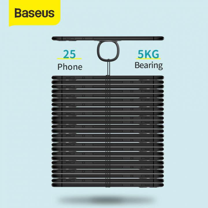 Actual product image Baseus Invisible phone ring holder Silver