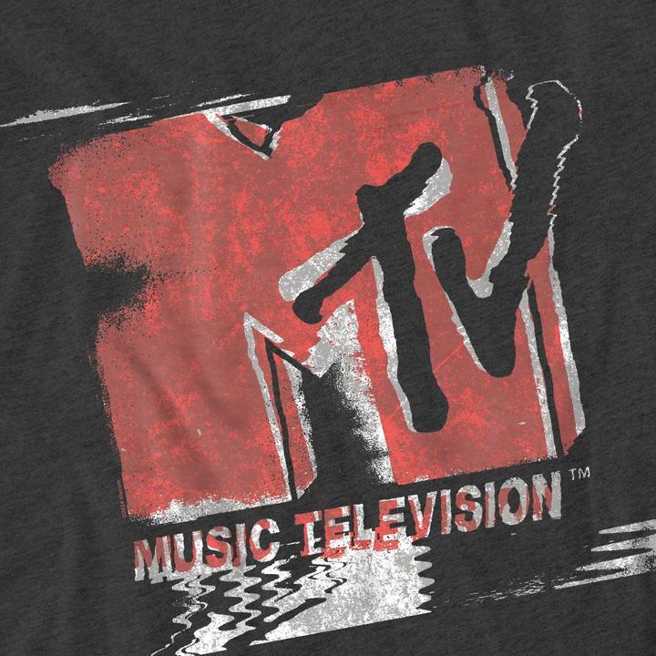 Actual product image MTV Unisex Adult Washed Out Logo T-Shirt (M)