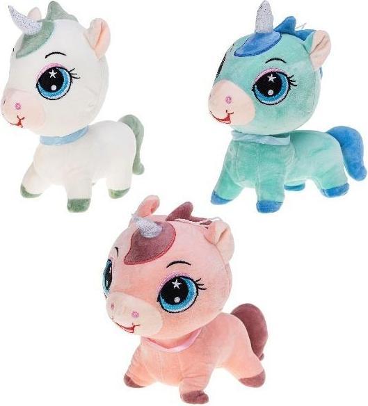 Actual product image Rozette Einhorn-Maskottchen 25cm Rosettenmischung
