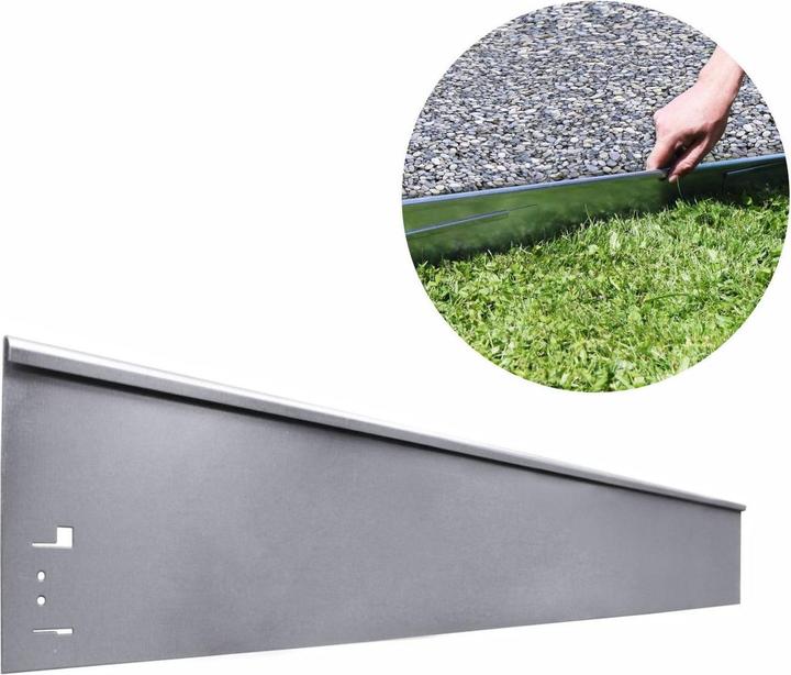 Actual product image Green Split Lawn edging end piece 18.5cm x 113cm (113 cm)
