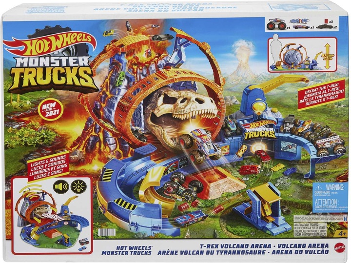 Produktbild Hot Wheels Monster Trucks Vulkan Arena Spielset