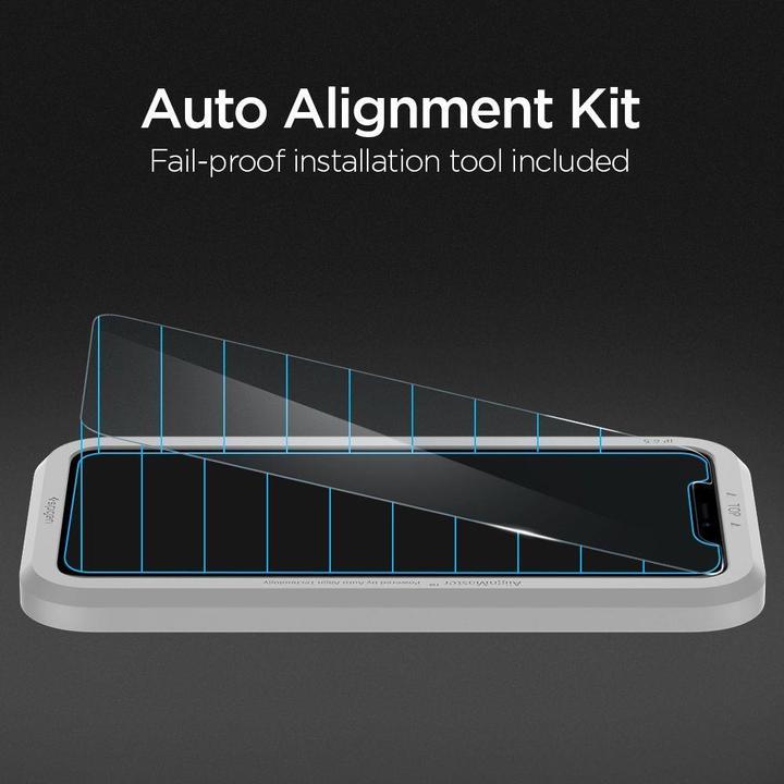Actual product image Spigen Glass Alm Glas.Tr Slim (2 Piece, Apple iPhone 11)