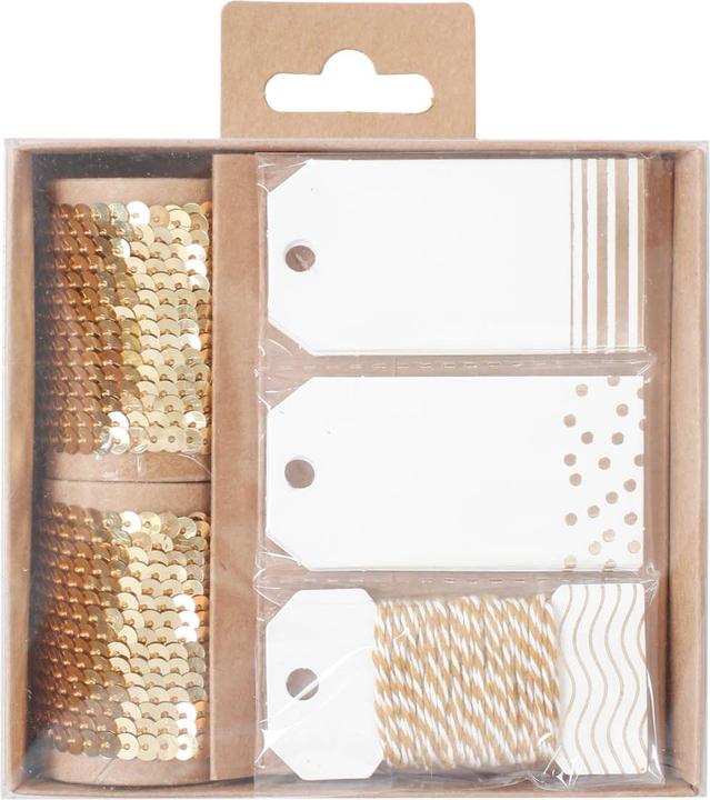 Actual product image I Am Creative Sequins & gift tags (23x)