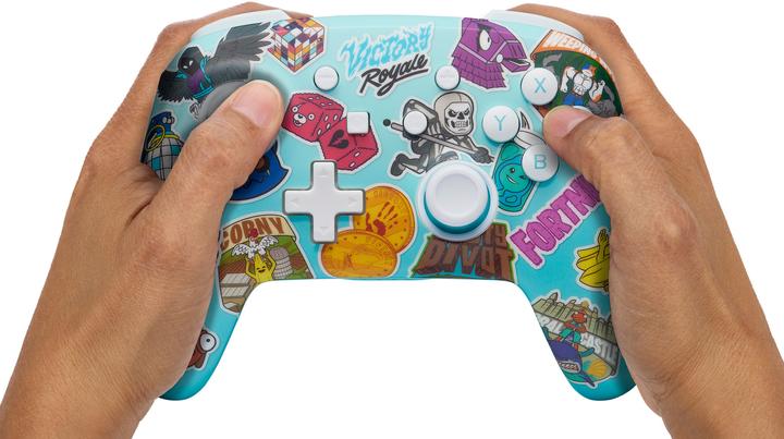 Produktbild PowerA Enhanced Wireless Controller - Fortnite Sticker Mania (Switch Lite, Switch OLED, Switch)