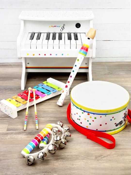 Actual product image small foot Music triangle sound (German)