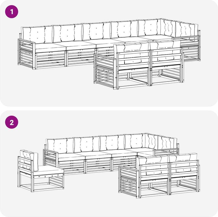 Produktbild vidaXL Outdoor-Sofagarnitur