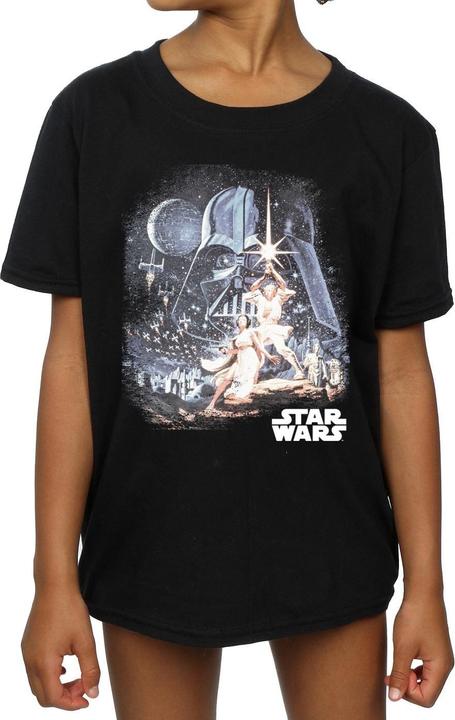Produktbild Star Wars Retro Montage TShirt Mädchen (128)