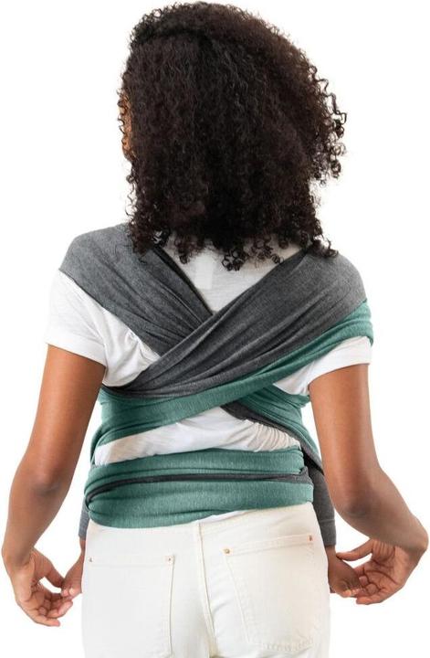 Productafbeelding Moby Wrap Omkeerbare draagdoek, jade-grijs (5.50 m)