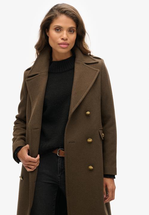 Actual product image Superdry Double Breasted Wool Blend Coat