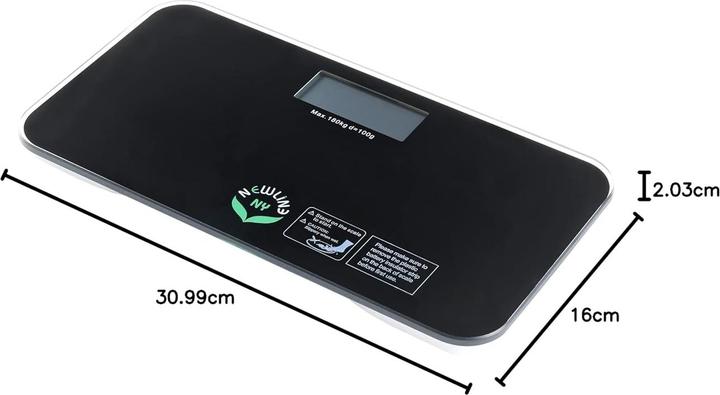 Produktbild Newline NY Step-On Mini-Badezimmerwaage (180 kg)