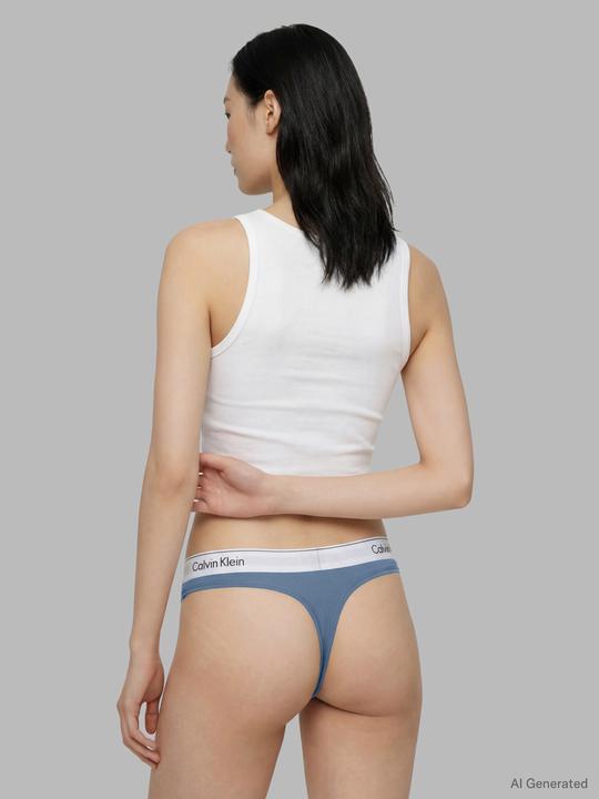Produktbild Calvin Klein Light Blue Modal Women's Thong (L, 2er Pack)