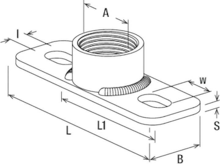 Produktbild Fischer Grundplatte GPSR 1" (25 Stk.)