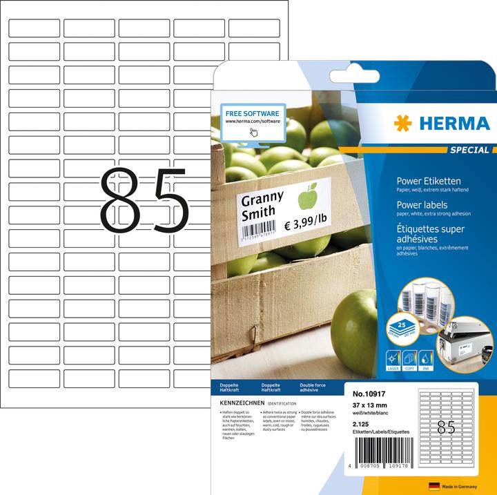 Produktbild HERMA Power Etiketten A4