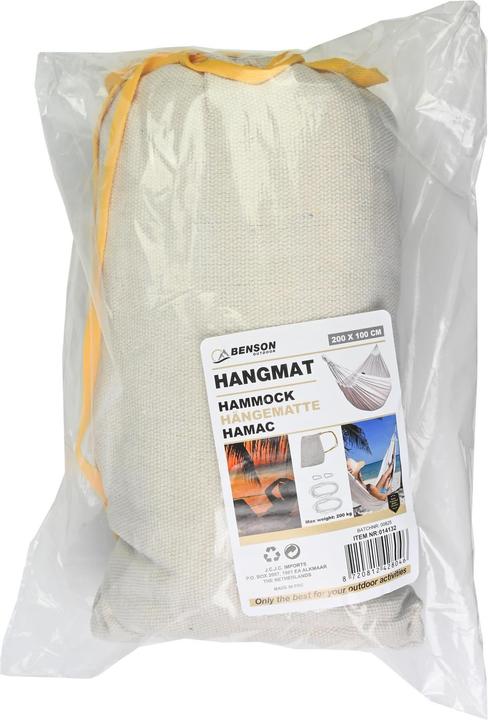 Produktbild Benson Hängematte komplett 200 x 100 cm beige