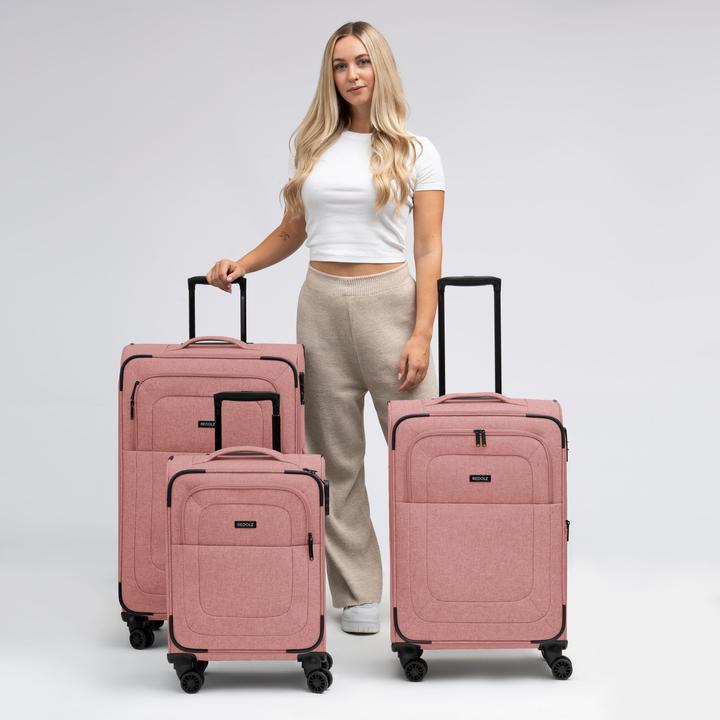 Immagine prodotto Redolz Essentials 12 THREE SET Set di valigie a 4 ruote, 3 pezzi, con piega elastica (201 l)
