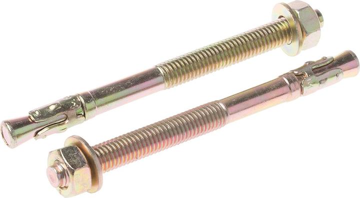 Produktbild RS PRO 8x100 Throughbolt Zinc & Yellow