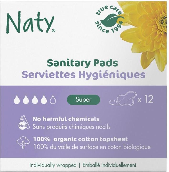 Immagine prodotto Naty Bio-Damenbinden Super 12 Stück (1 x)