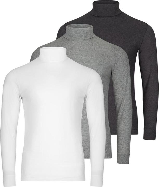 Produktbild Ragman 3er Pack Basic Rollkragenshirt (L)