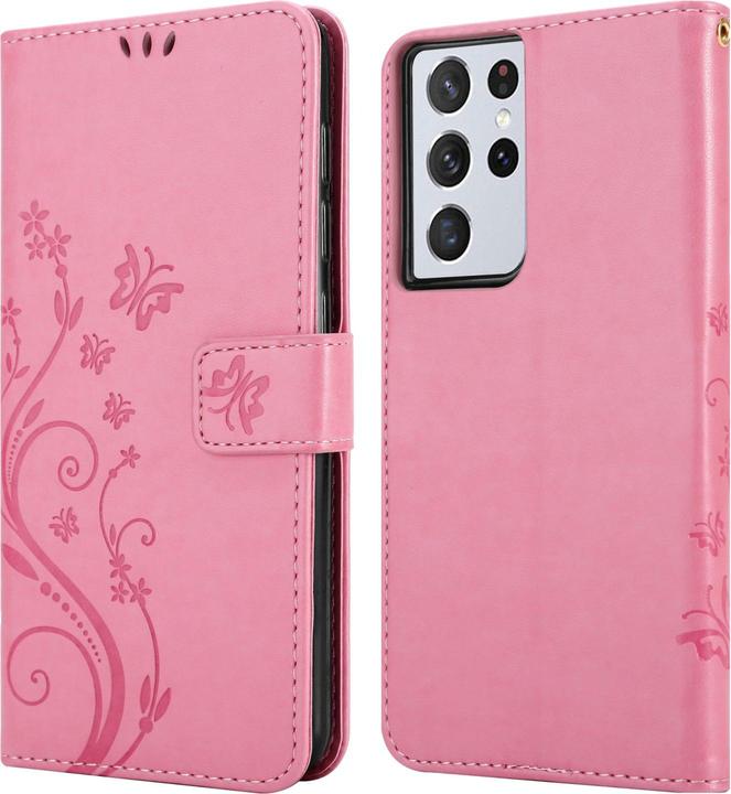 Produktbild Cadorabo Flower Book Hülle (Samsung Galaxy S22 Ultra)