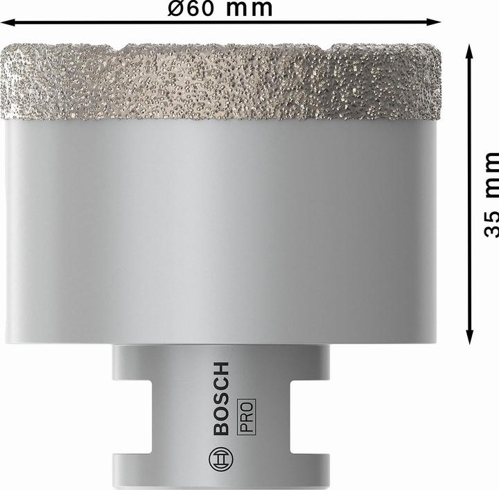 Produktbild Bosch Professional Zubehör PRO Core Cutter dry, 60 x 35 x 22,23 mm (60 mm)